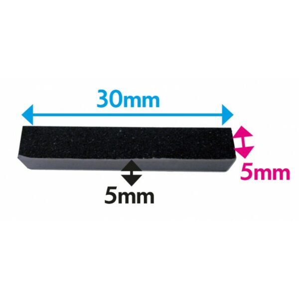 10 Cales caoutchoutées autocollantes- E: 0.5 cm pour collage pare-brise – Image 2